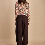 top in jersey a fiori IKAT TINY 339748 PINK farm rio 