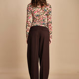 top in jersey a fiori IKAT TINY 339748 PINK farm rio 