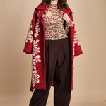 top in jersey a fiori IKAT TINY 339748 PINK farm rio 