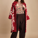 top in jersey a fiori IKAT TINY 339748 PINK farm rio 