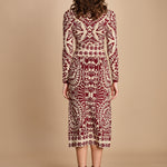 gonna jaquard con fiori PINEAPPLE LOVE 351825 OFF WHITE farm rio 