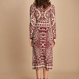 gonna jaquard con fiori PINEAPPLE LOVE 351825 OFF WHITE farm rio 