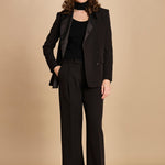 giacca doppipetto in cady 30303-313 NERO 29 federica tosi 