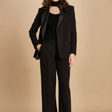 giacca doppipetto in cady 30303-313 NERO 29 federica tosi 