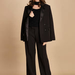 giacca doppipetto in cady 30303-313 NERO 29 federica tosi 