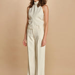 pantalone con pinces 30804-313 LATTE 02 federica tosi 
