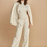 pantalone con pinces 30804-313 LATTE 02 federica tosi 