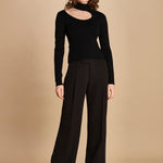 pantalone con pinces 30804-313 NERO 29 federica tosi 
