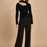 pantalone con pinces 30804-313 NERO 29 federica tosi 
