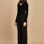 pantalone con pinces 30804-313 NERO 29 federica tosi 