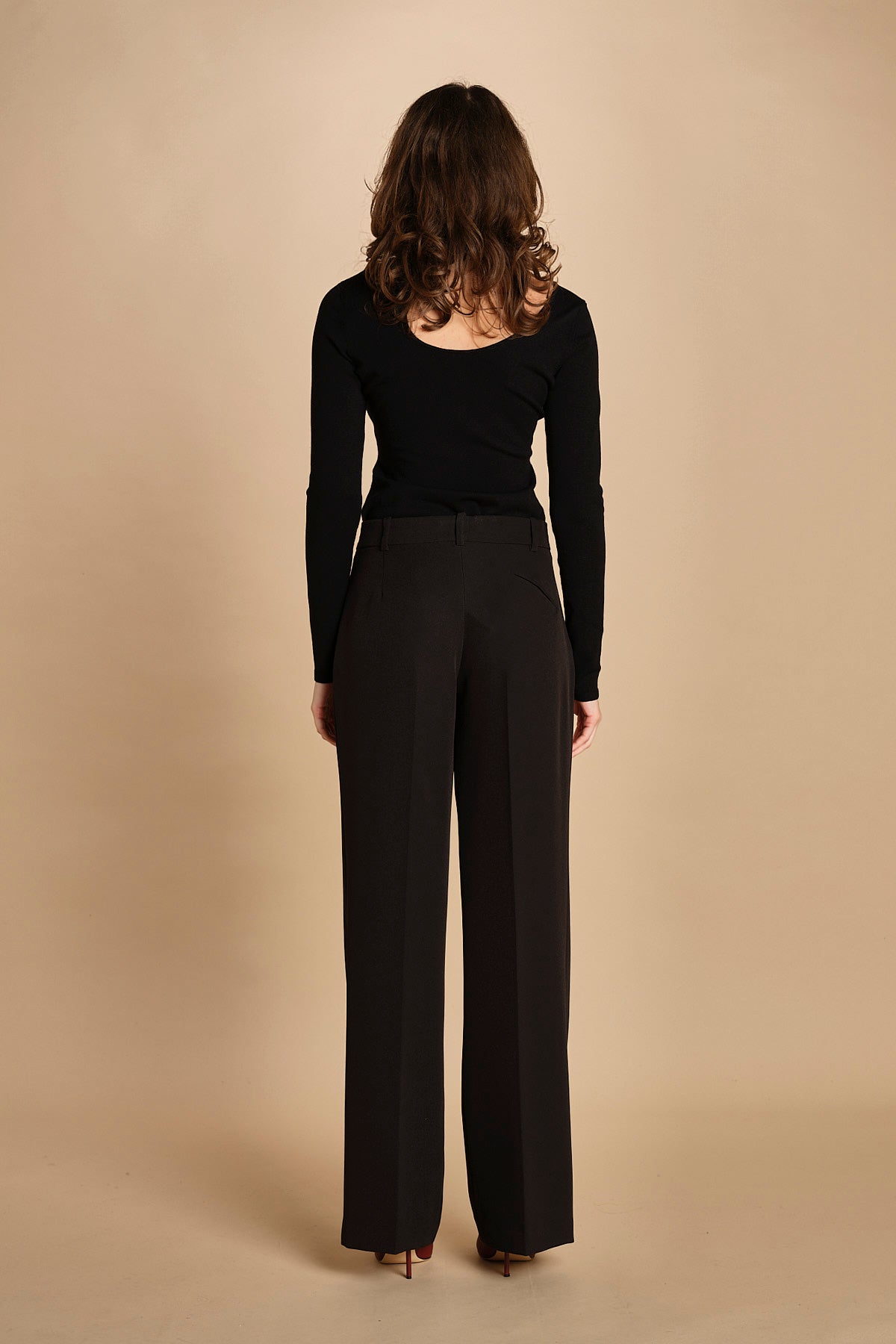 pantalone con pinces 30804-313 NERO 29 federica tosi 