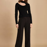 pantalone con pinces 30804-313 NERO 29 federica tosi 