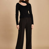 pantalone con pinces 30804-313 NERO 29 federica tosi 
