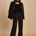 pantalone con pinces 30804-313 NERO 29 federica tosi 