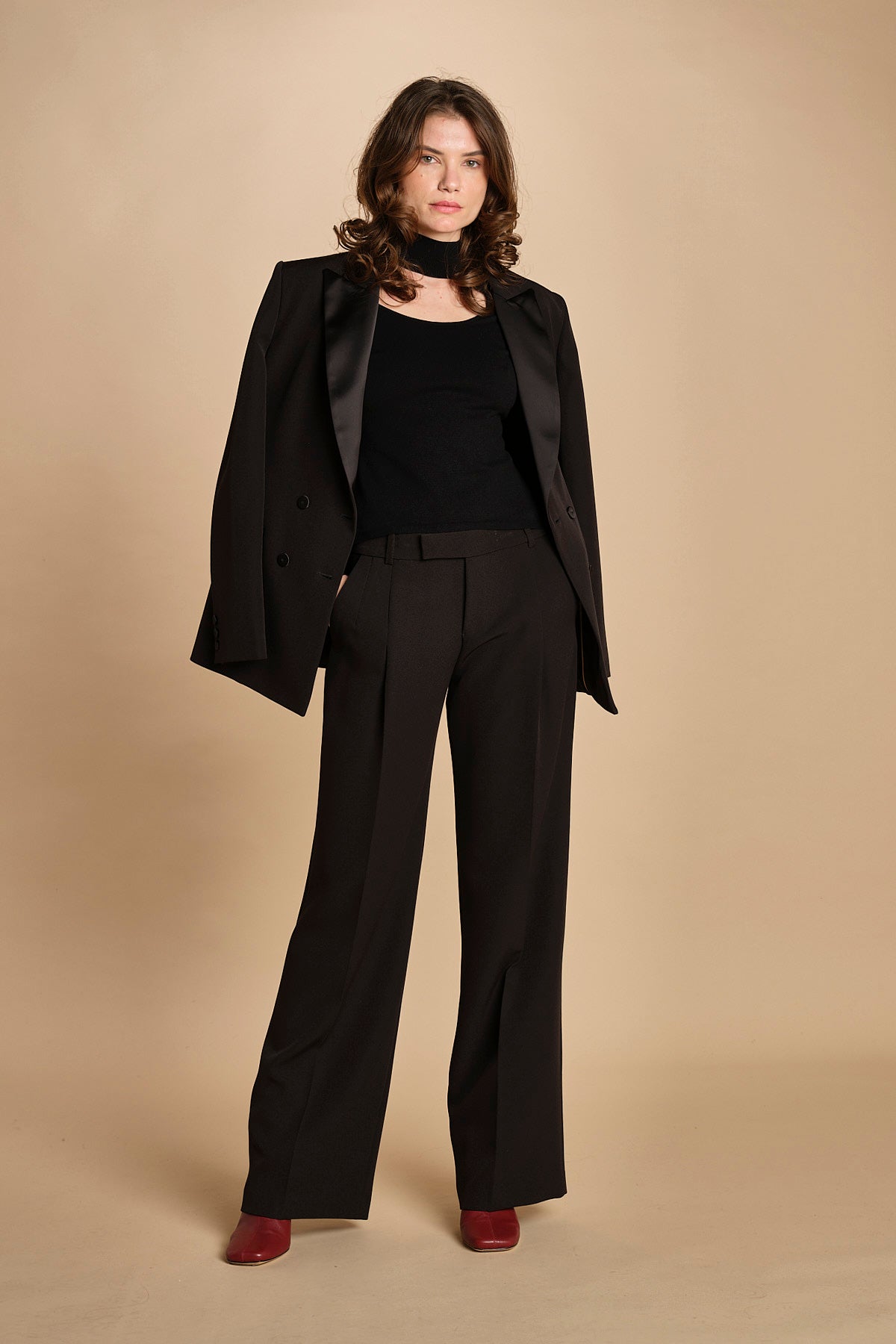 pantalone con pinces 30804-313 NERO 29 federica tosi 