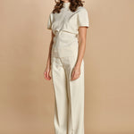 top manica corta con collo alto 31101-313 LATTE 02 federica tosi 