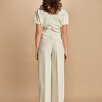 top manica corta con collo alto 31101-313 LATTE 02 federica tosi 