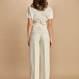 top manica corta con collo alto 31101-313 LATTE 02 federica tosi 