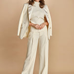top manica corta con collo alto 31101-313 LATTE 02 federica tosi 