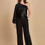 top monospalla perline 31104-309 NERO 29 federica tosi 