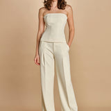 top bustier in cady 31351-313 LATTE 02 federica tosi 
