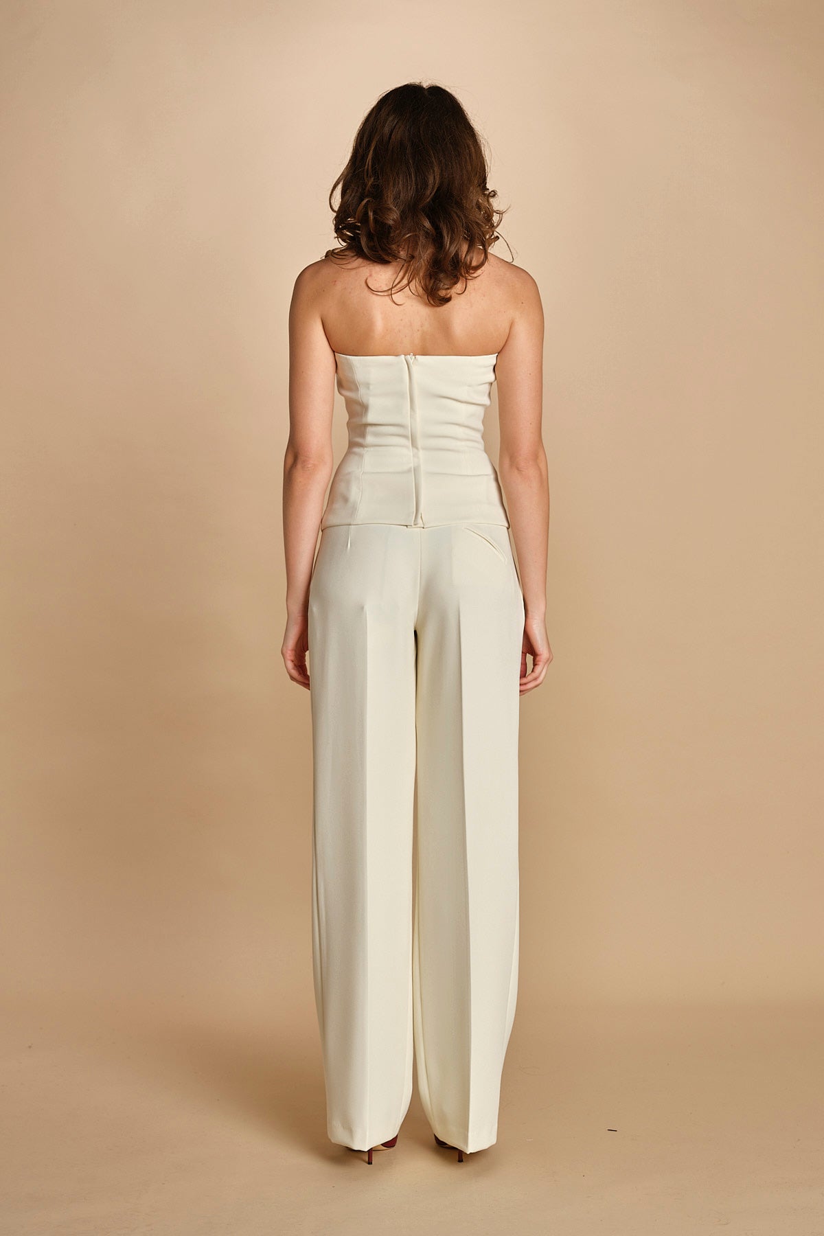 top bustier in cady 31351-313 LATTE 02 federica tosi 