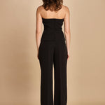 top bustier in cady 31351-313 NERO 29 federica tosi 