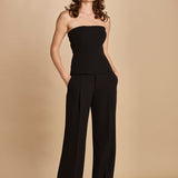 top bustier in cady 31351-313 NERO 29 federica tosi 