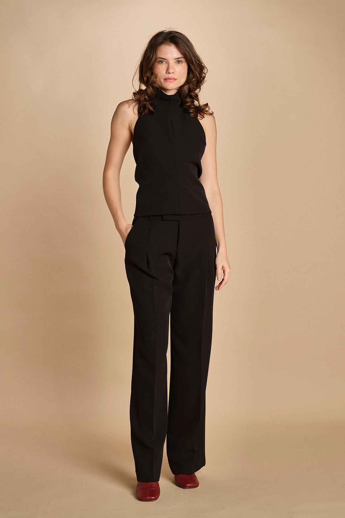 top in cady con schiena nuda 31357-313 NERO 29 federica tosi 