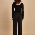 top maglia con scollo nudo 32007-350 NERO 29 federica tosi 