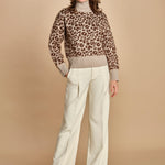 maglia collo alto maculata 32016-355 BEIGE.MORO 25 federica tosi 