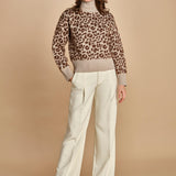 maglia collo alto maculata 32016-355 BEIGE.MORO 25 federica tosi 