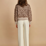 maglia collo alto maculata 32016-355 BEIGE.MORO 25 federica tosi 