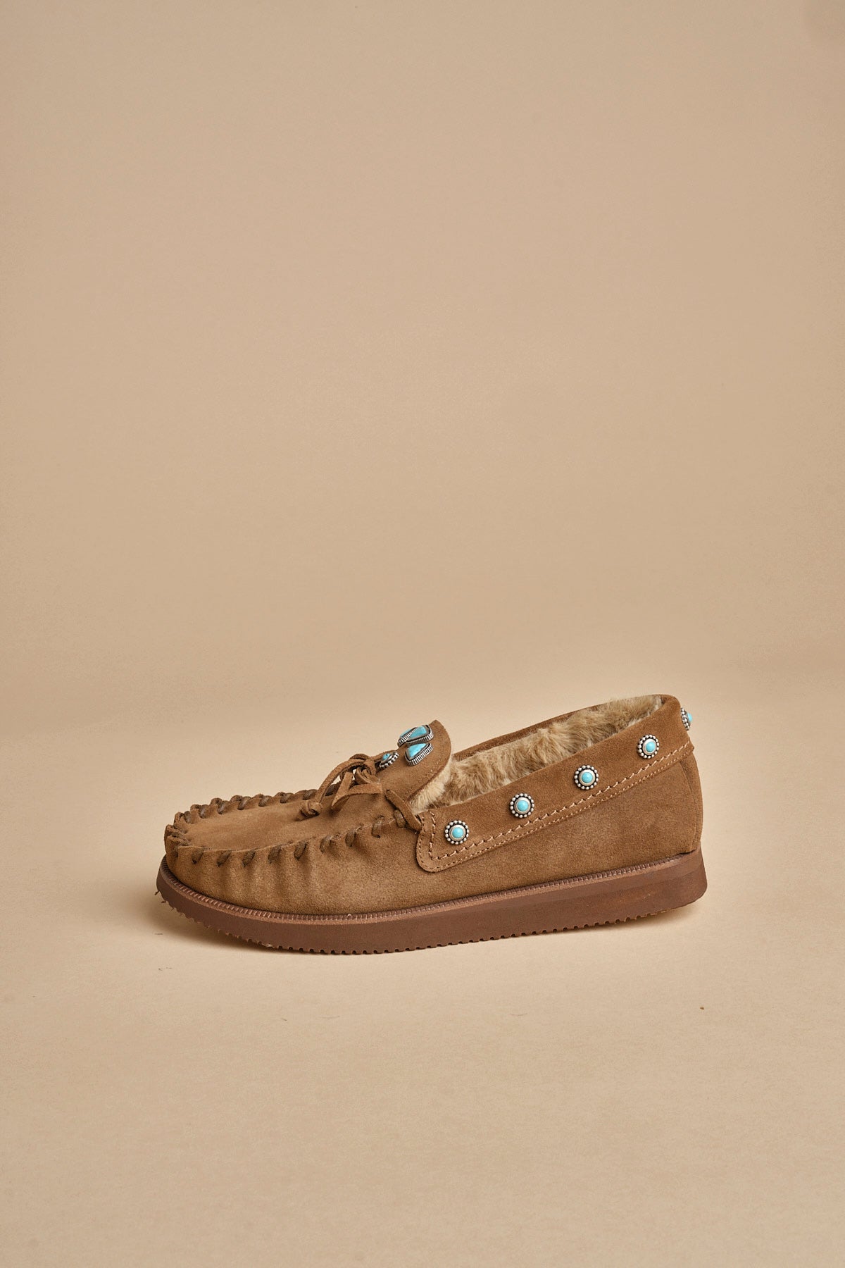 scarpe camoscio con pietre LAKOTA BROWN fortela 