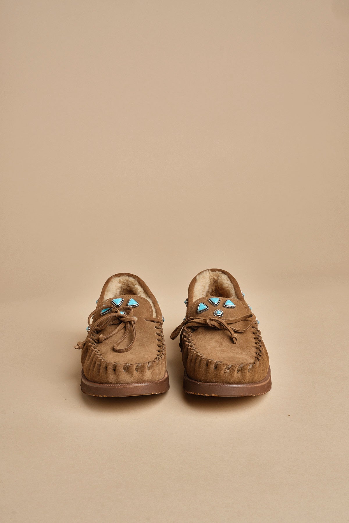 scarpe camoscio con pietre LAKOTA BROWN fortela 