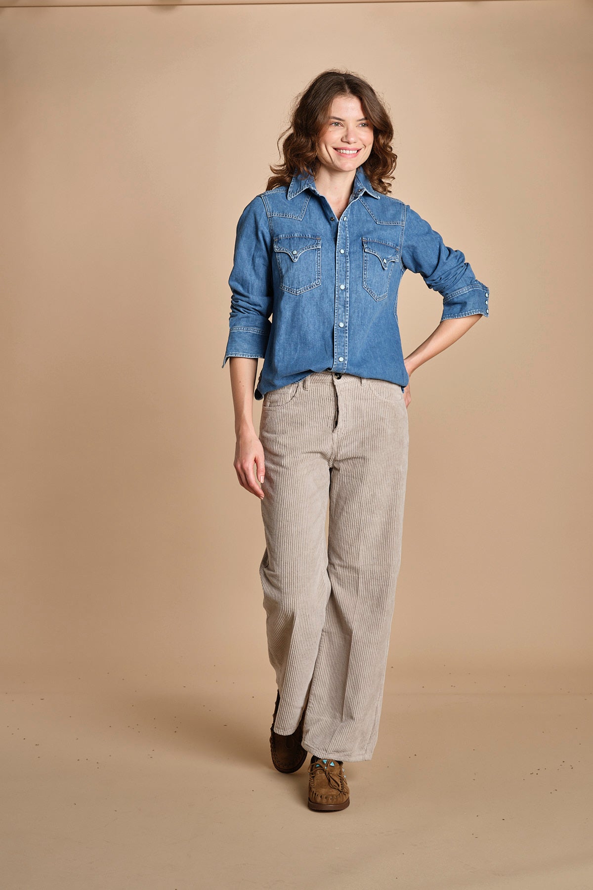 camicia denim NTEX-00403 D390 fortela 