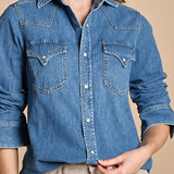 camicia denim NTEX-00403 D390 fortela 
