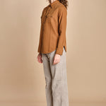 camicia texana TOLEDO-0171T COFFEE fortela 
