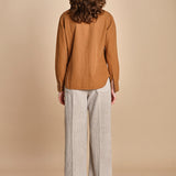 camicia texana TOLEDO-0171T COFFEE fortela 