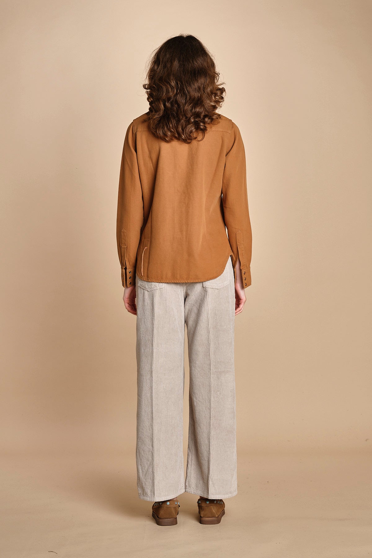 camicia texana TOLEDO-0171T COFFEE fortela 