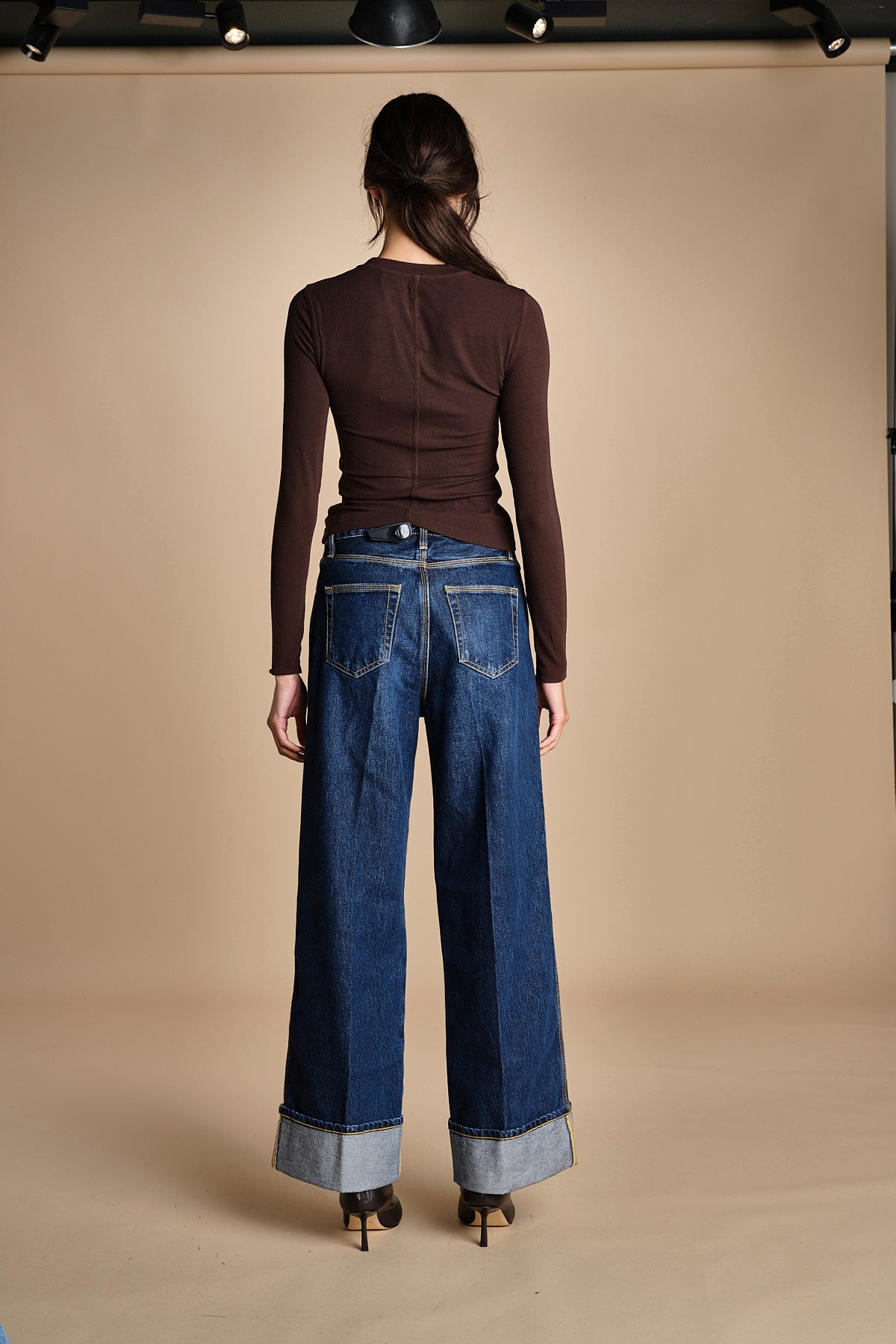 denim con risvolto THE CUFFED WIDE 2021210 SPENDER SPCR frame 
