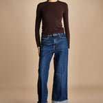 denim con risvolto THE CUFFED WIDE 2021210 SPENDER SPCR frame 