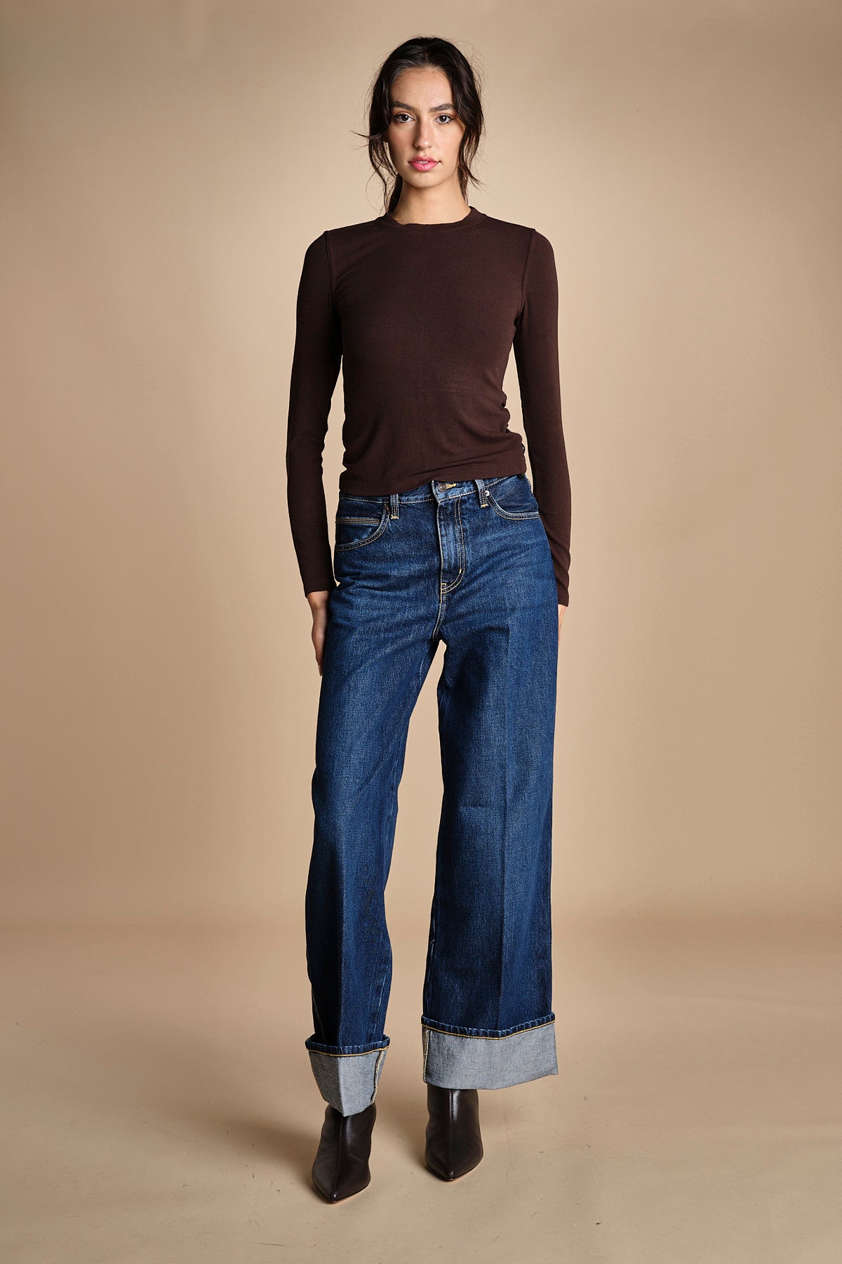 denim con risvolto THE CUFFED WIDE 2021210 SPENDER SPCR frame 