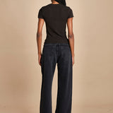 t-shirt a cortina con manica corta THE RIB BABY TEE WE25JKT012 COFFEE frame 