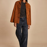 t-shirt a cortina con manica corta THE RIB BABY TEE WE25JKT012 COFFEE frame 