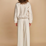 bomber in ecofur. ALBA ECRU giovanni paris 