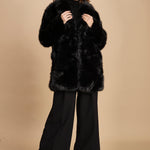 cappotto in ecofur. ANASTASIA NOIR giovanni paris 
