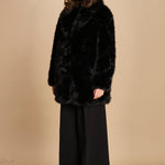 cappotto in ecofur. ANASTASIA NOIR giovanni paris 