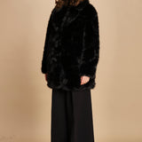 cappotto in ecofur. ANASTASIA NOIR giovanni paris 