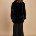 cappotto in ecofur. ANASTASIA NOIR giovanni paris 